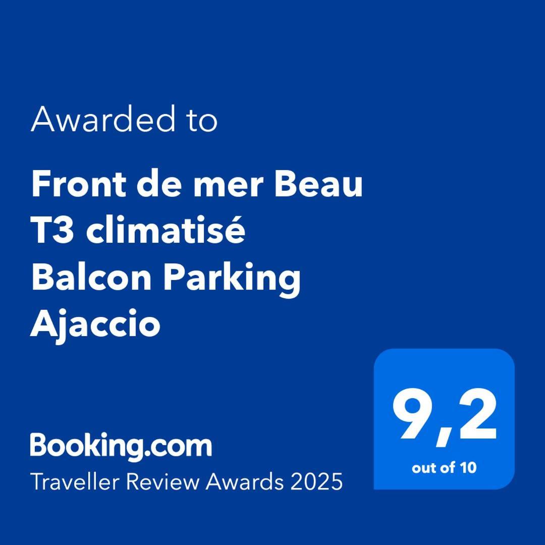 Front De Mer Beau T3 Climatise Balcon Parking Ajaccio Ajaccio  Exteriér fotografie
